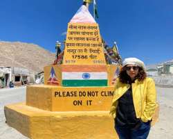 The actress is fond of traveling and visited Leh in September 2022.